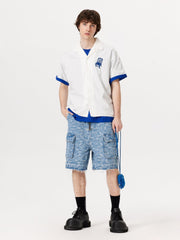 Bandana Jacquard Washed Jorts