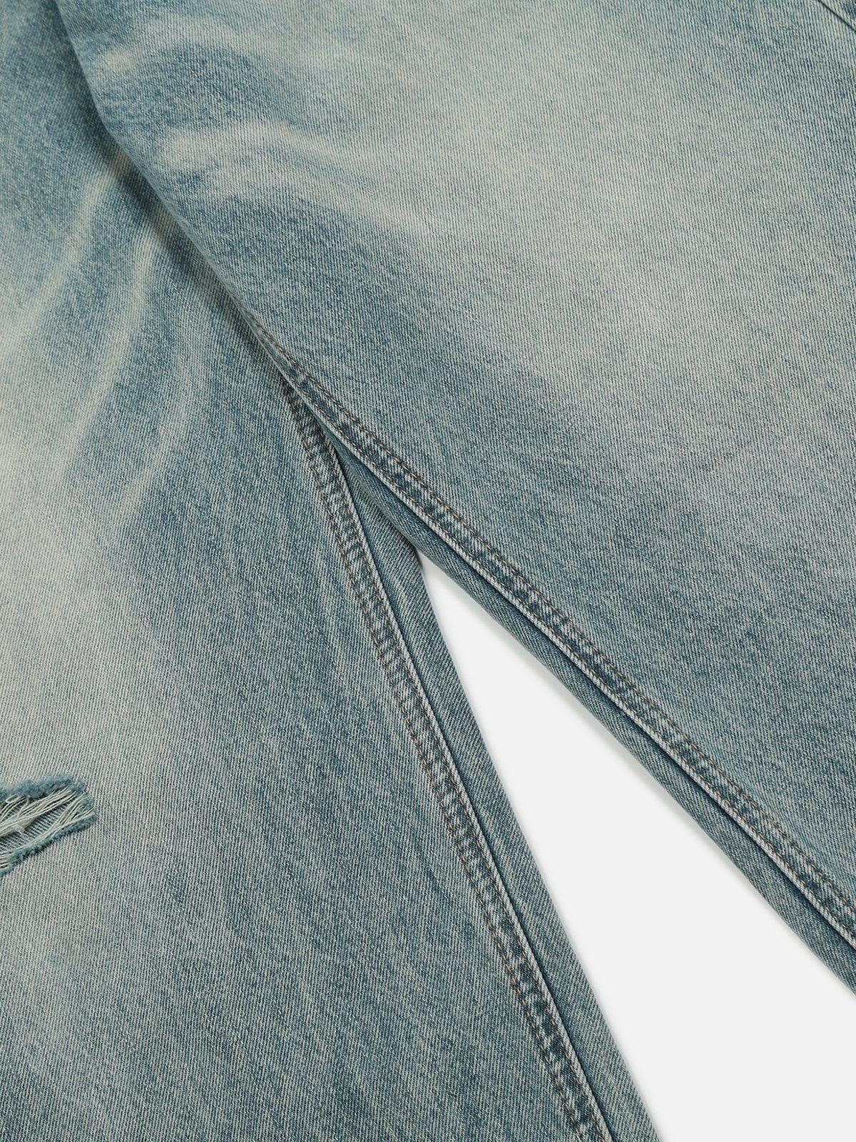 Basic Distressed Loose Jeans