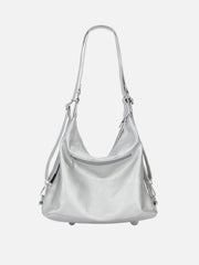 Basic Multi Pocket Faux Leather Bag