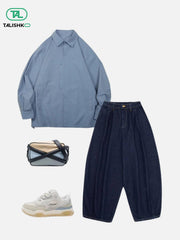 Basic Tapered Baggy Jeans