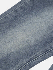 Basic Washed Low-Rise Jeans