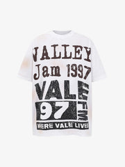 Punk Hand-Painted Wasteland Slogan Letter T-Shirt