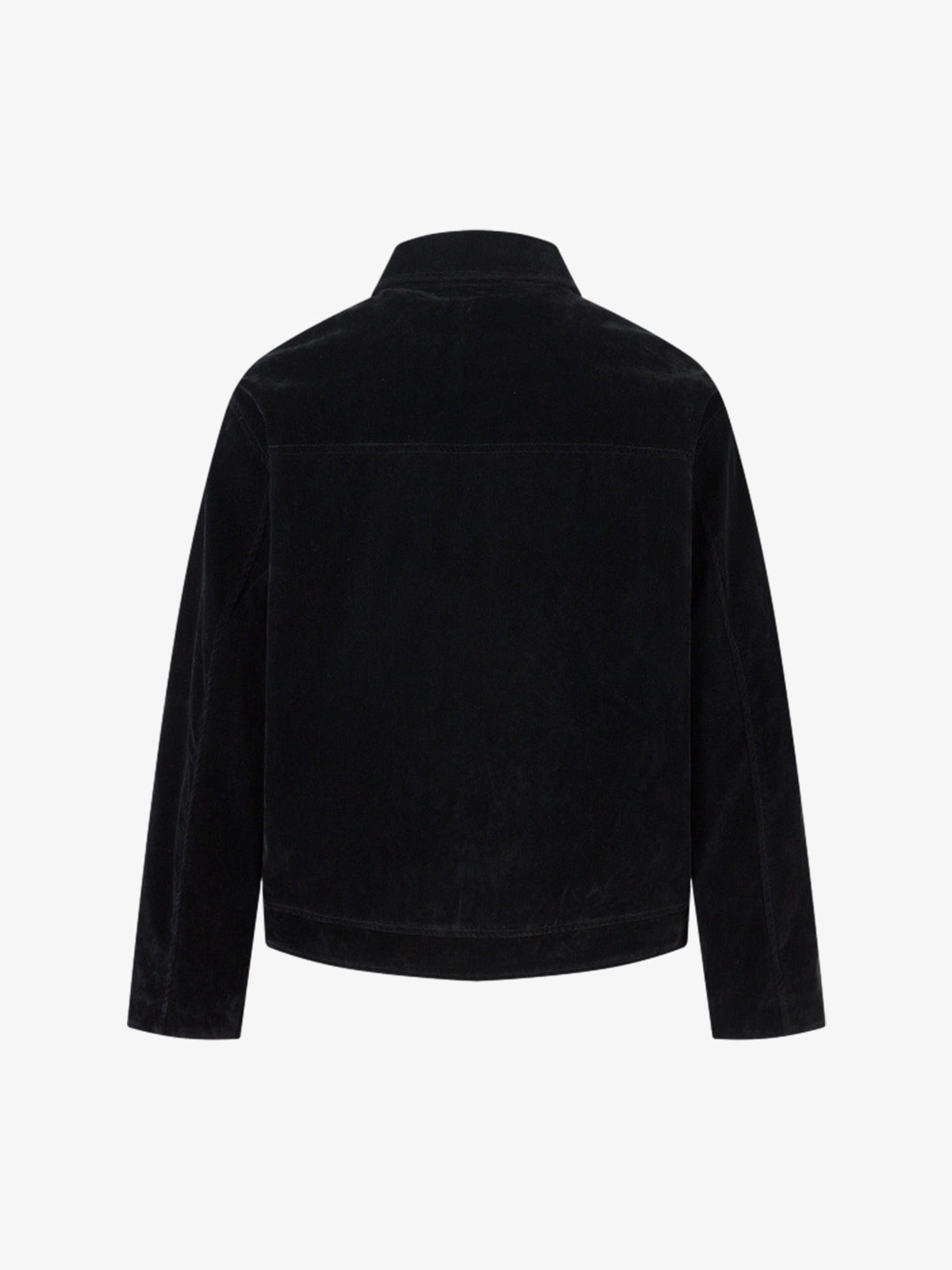Retro Unique Metal Button Suede Lapel Bomber Jacket