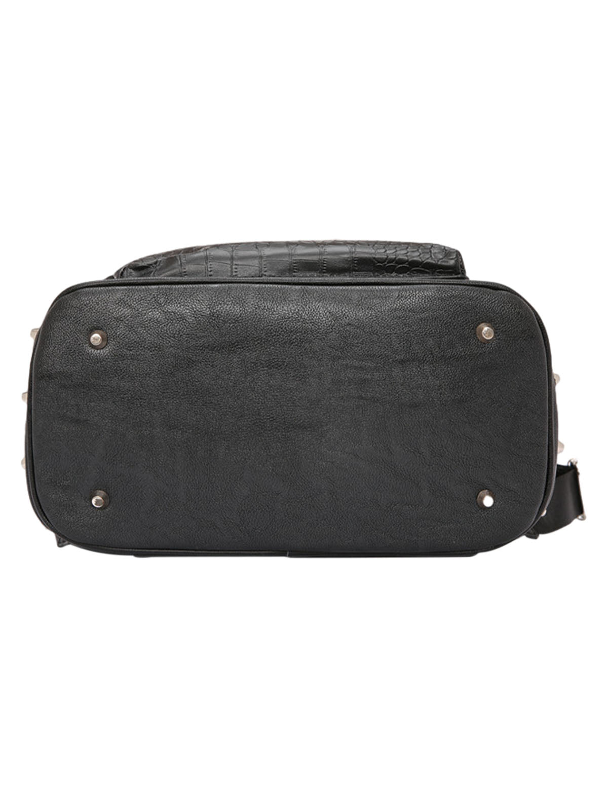 Rivet Crocodile-Print Backpack