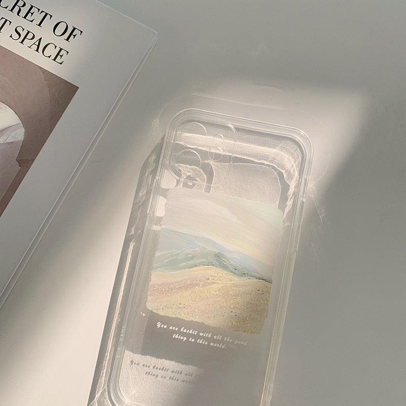 Beach Painting Mobile Phone Case For iPhone