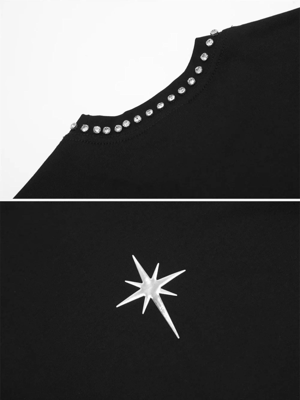 Beaded Crew Neck High Street Tee