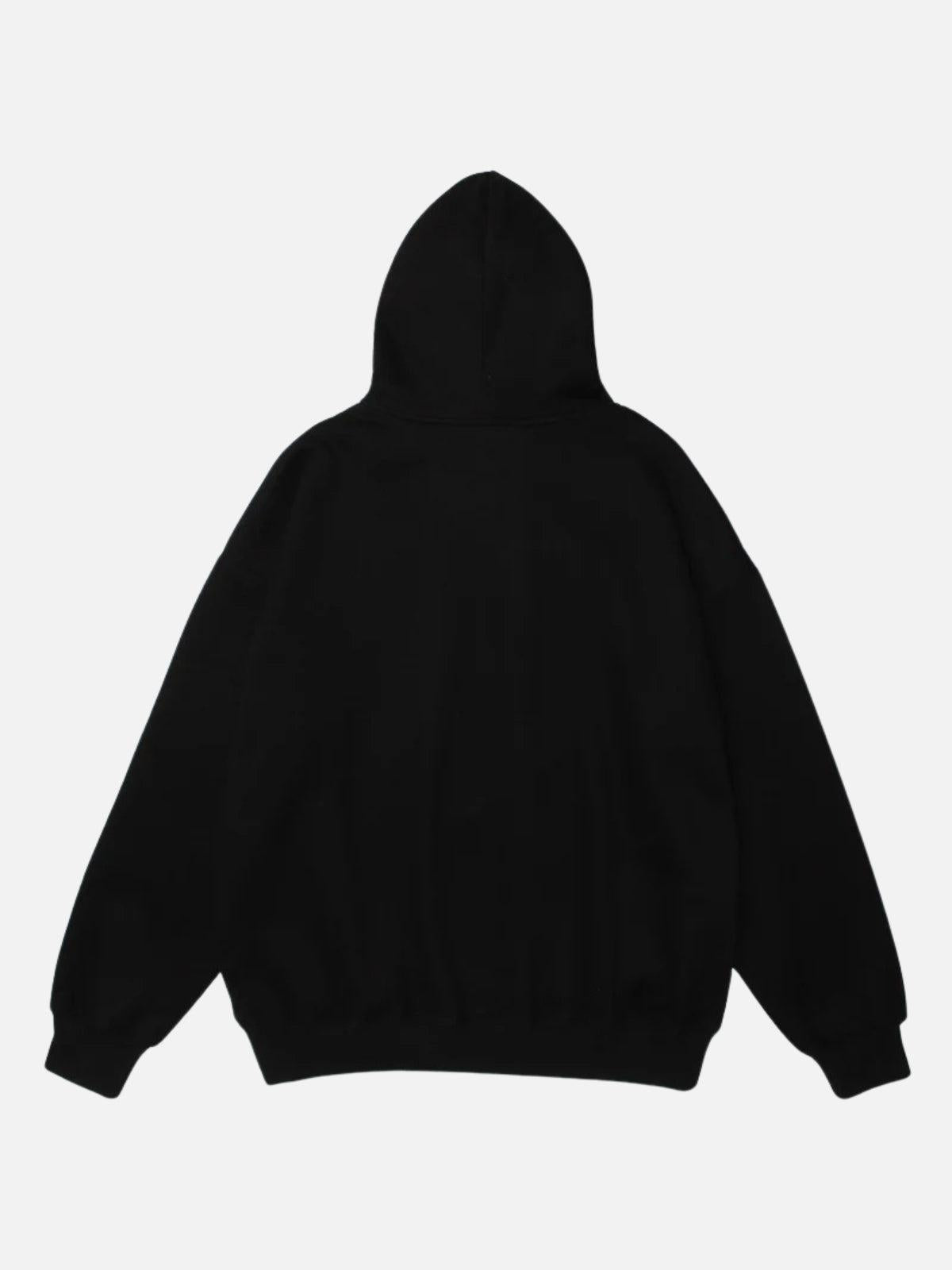 Bear Shopping Cart Print Hoodie