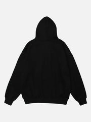 Bear Shopping Cart Print Hoodie