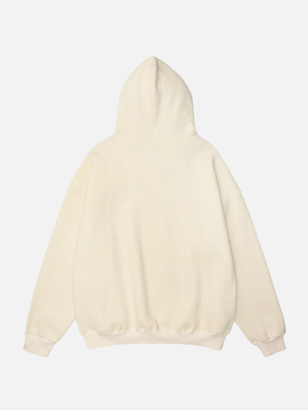 Bear Shopping Cart Print Hoodie