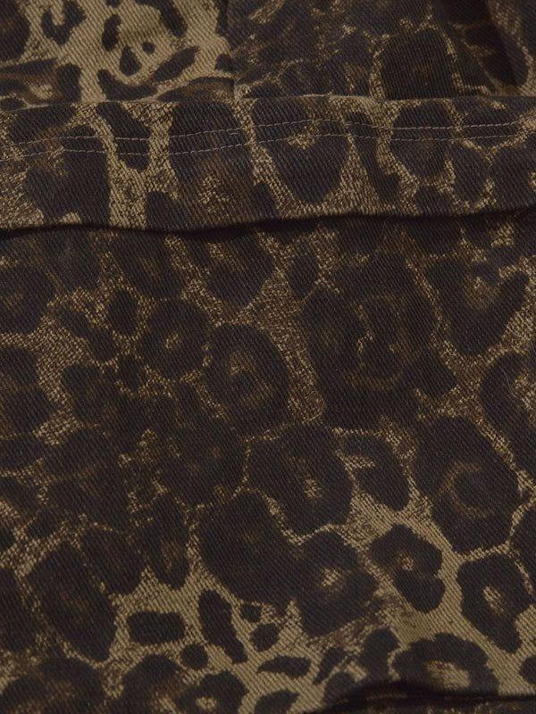 Big Pocket Leopard Print Shorts