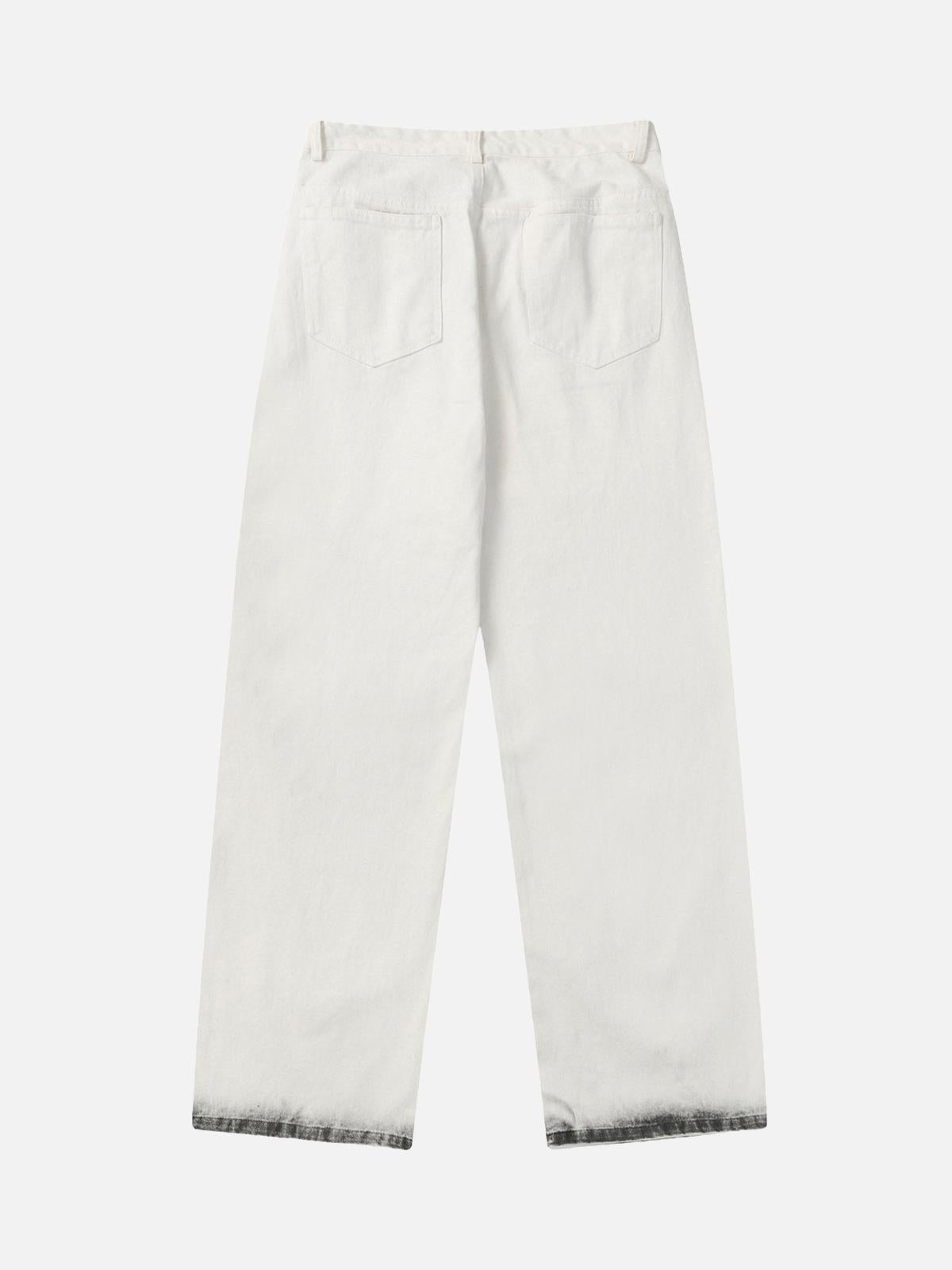 Black Stains Washed Jeans