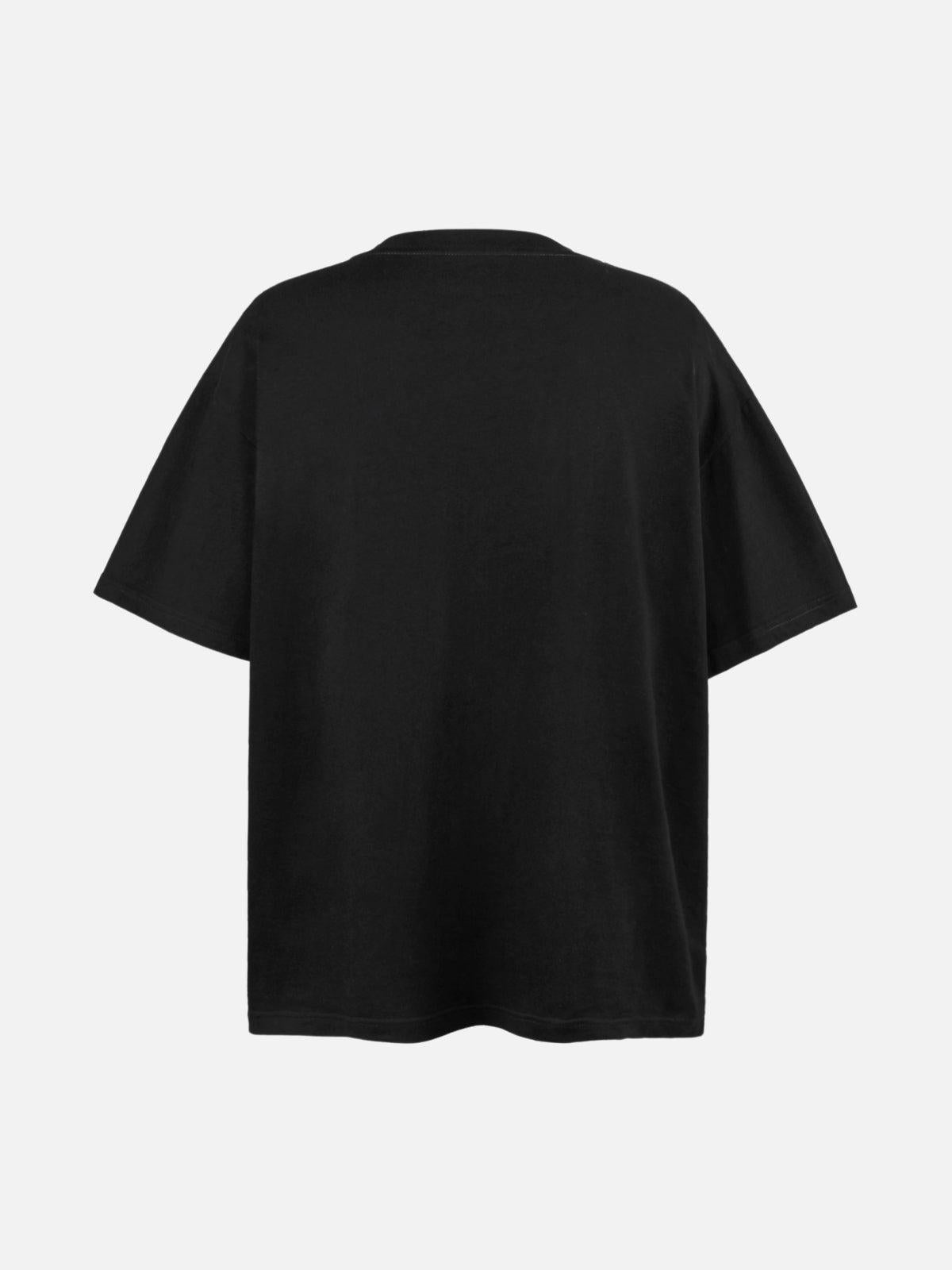 Black Wash Cultural Mashup Tee