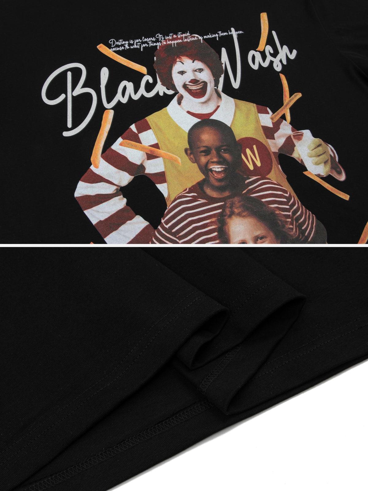 Black Wash Cultural Mashup Tee