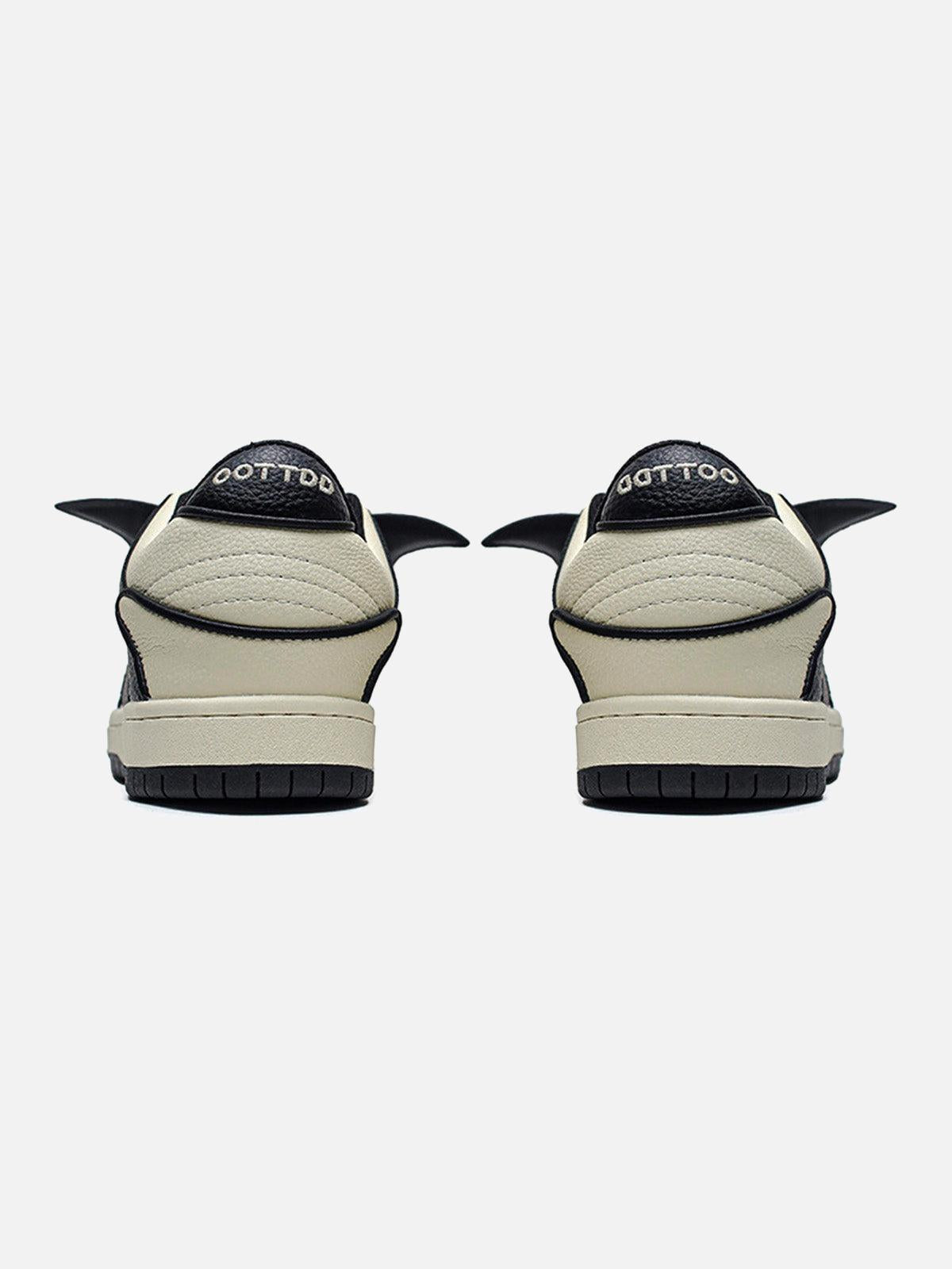 Black&White Contrast Color Skate Shoes