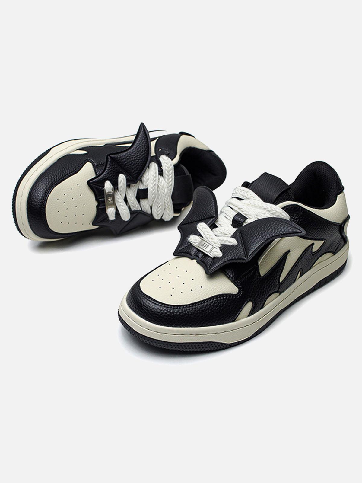 Black&White Contrast Color Skate Shoes