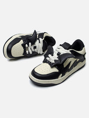 Black&White Contrast Color Skate Shoes
