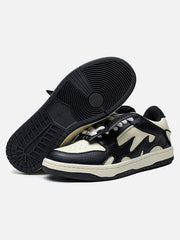 Black&White Contrast Color Skate Shoes