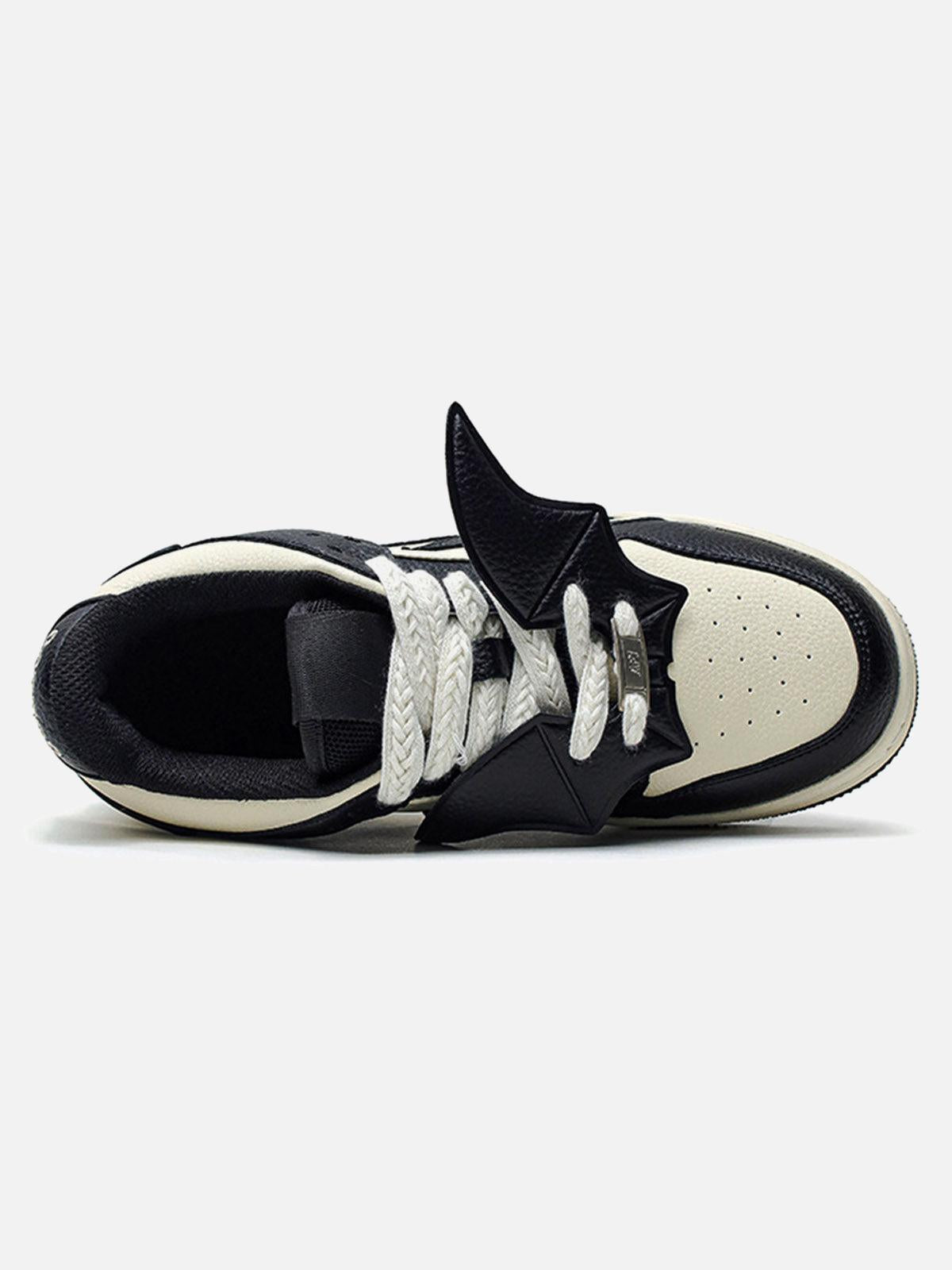 Black&White Contrast Color Skate Shoes