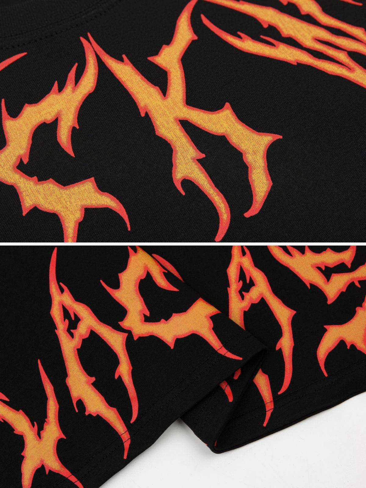 Blaze Ascend Fiery Design Tee