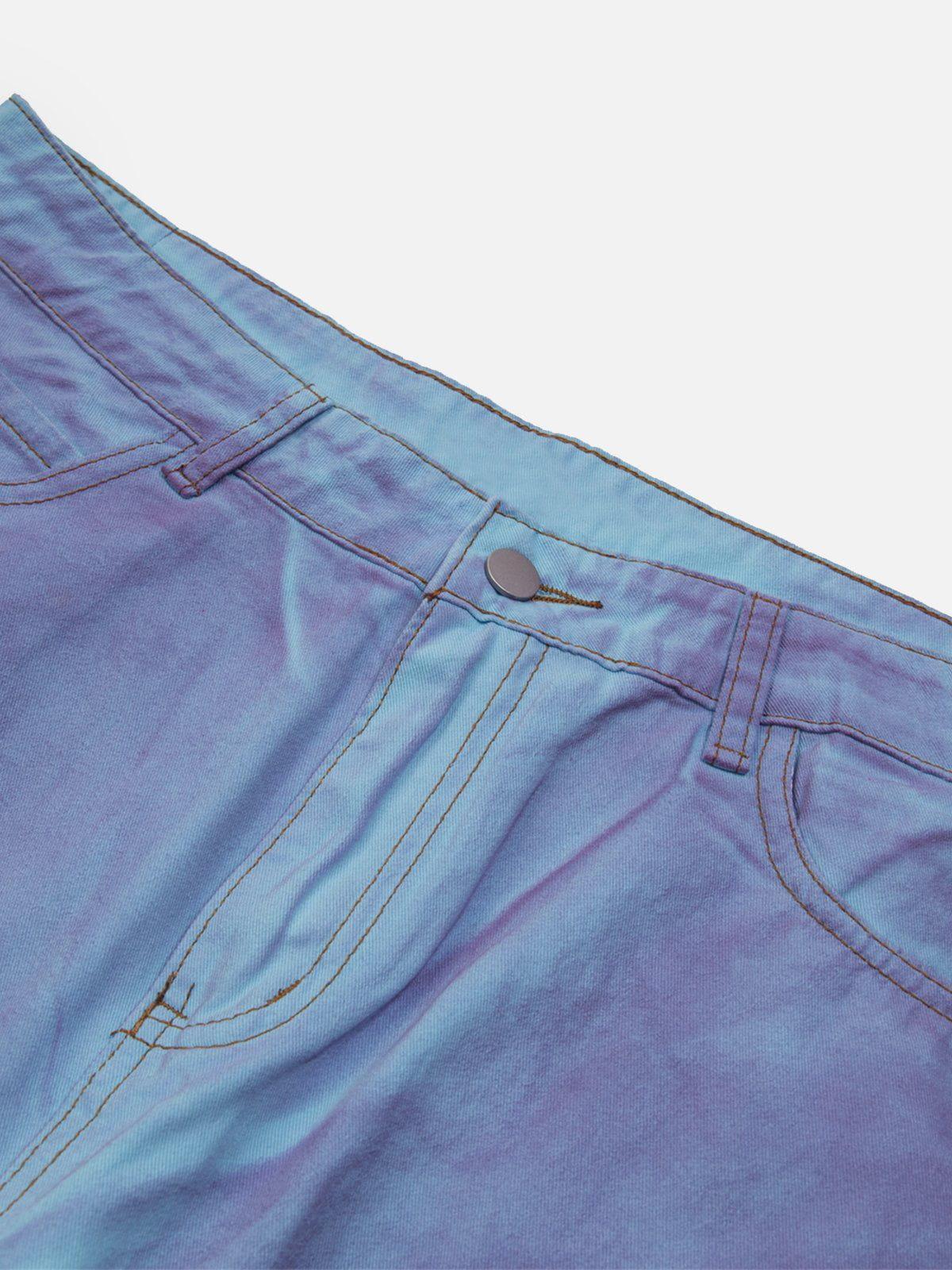 Blue Purple Loose Jeans