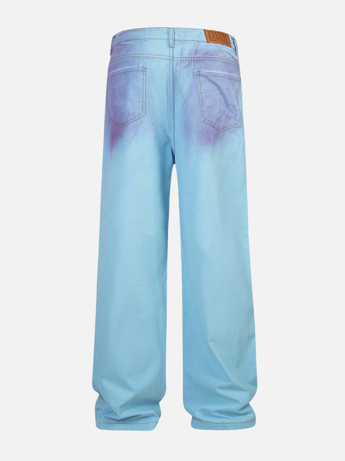Blue Purple Loose Jeans