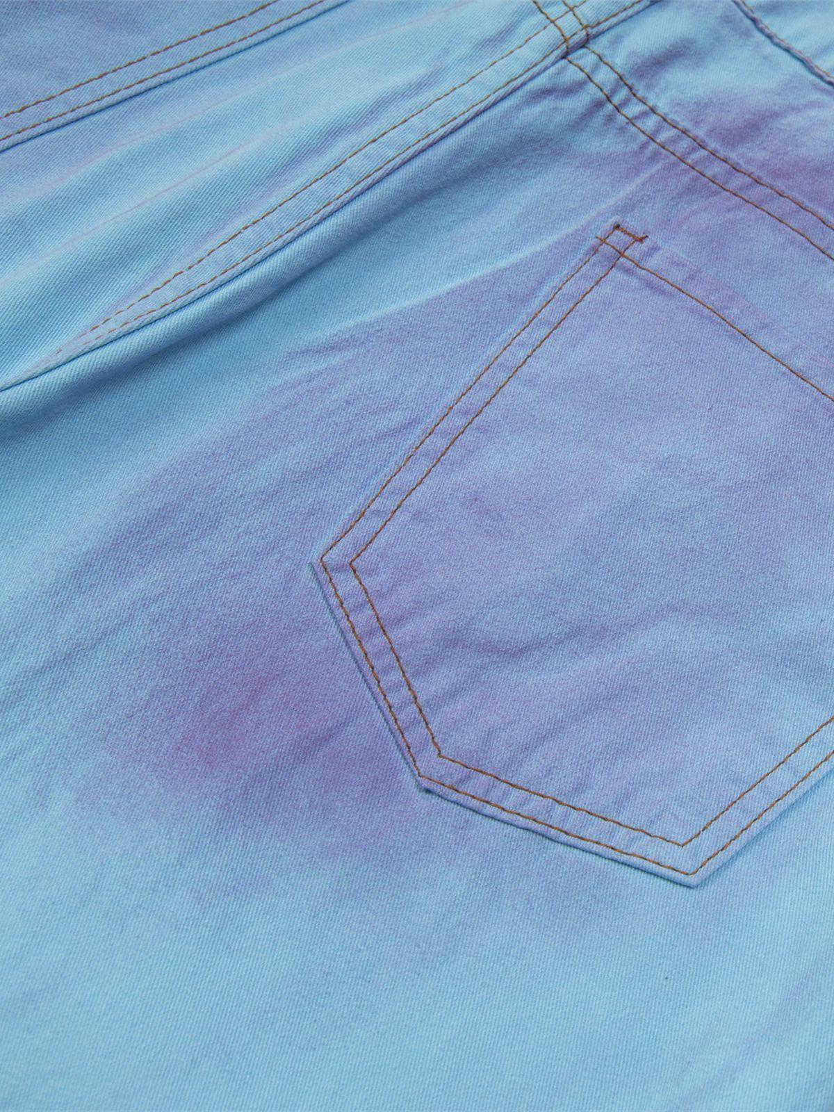 Blue Purple Loose Jeans