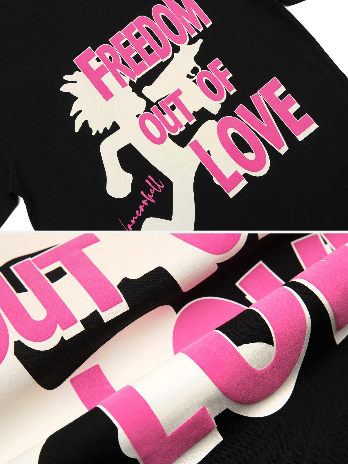 Bold Contrast Love Silhouette Tee