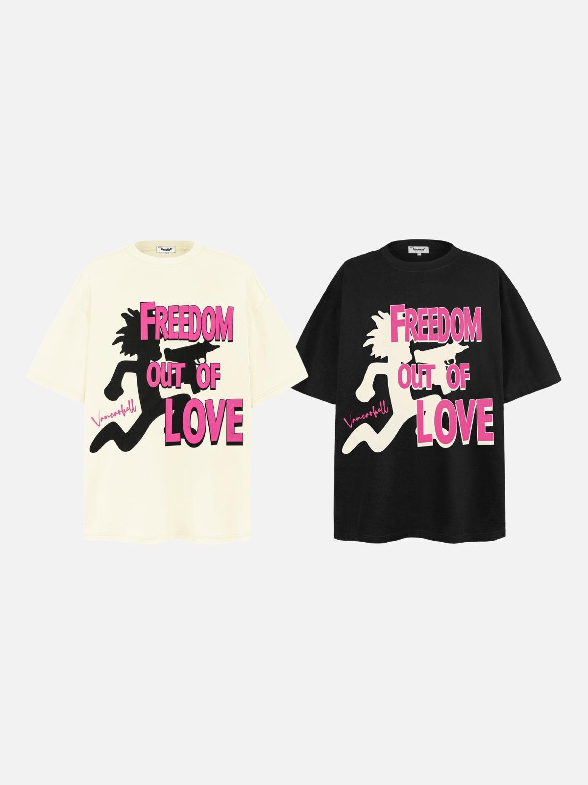 Bold Contrast Love Silhouette Tee