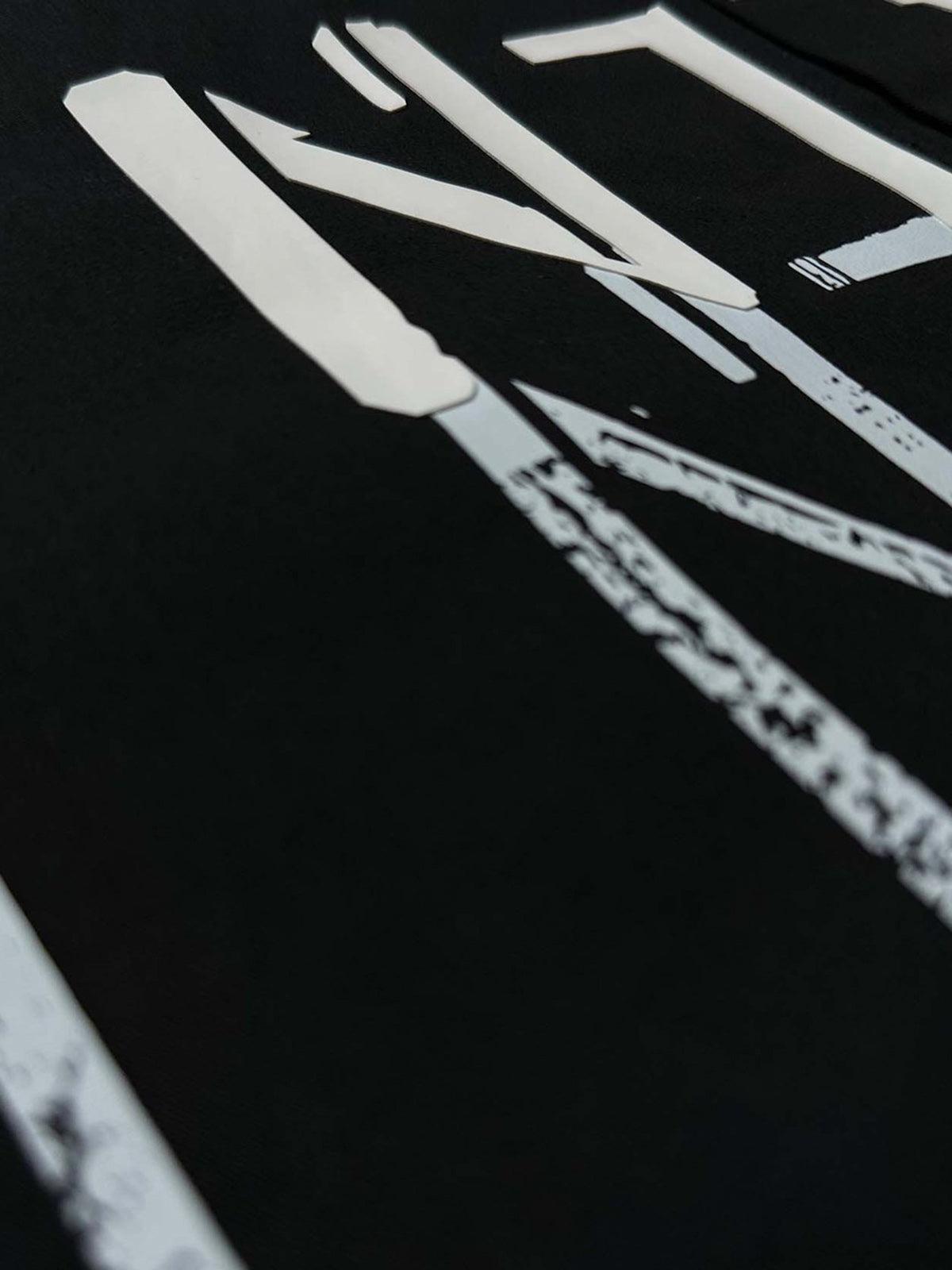 Bold Letter Graphic Short-Sleeve Shirt