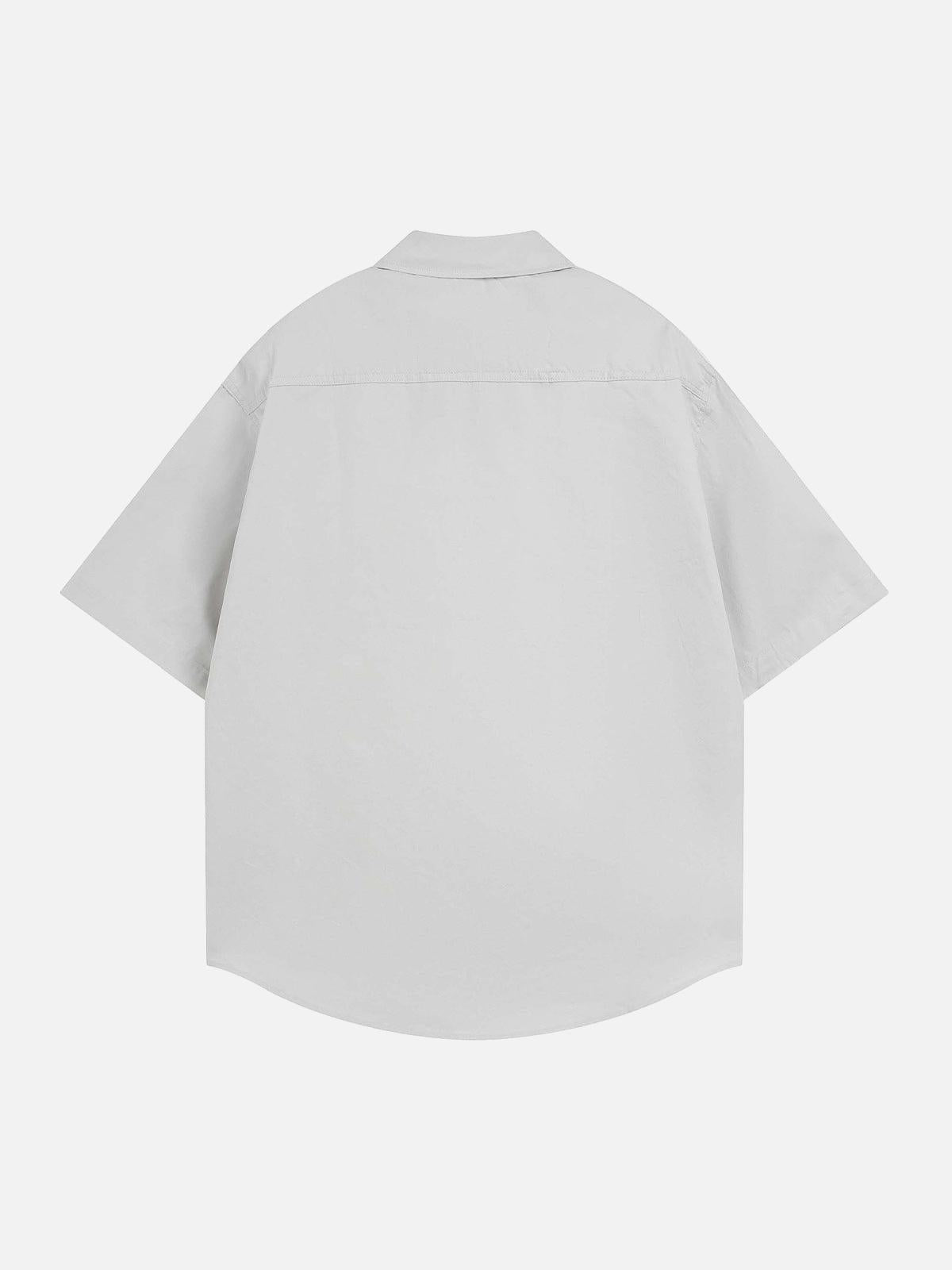 Bold Letter Graphic Short-Sleeve Shirt