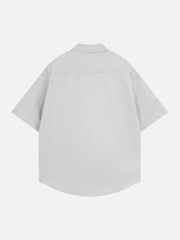 Bold Letter Graphic Short-Sleeve Shirt