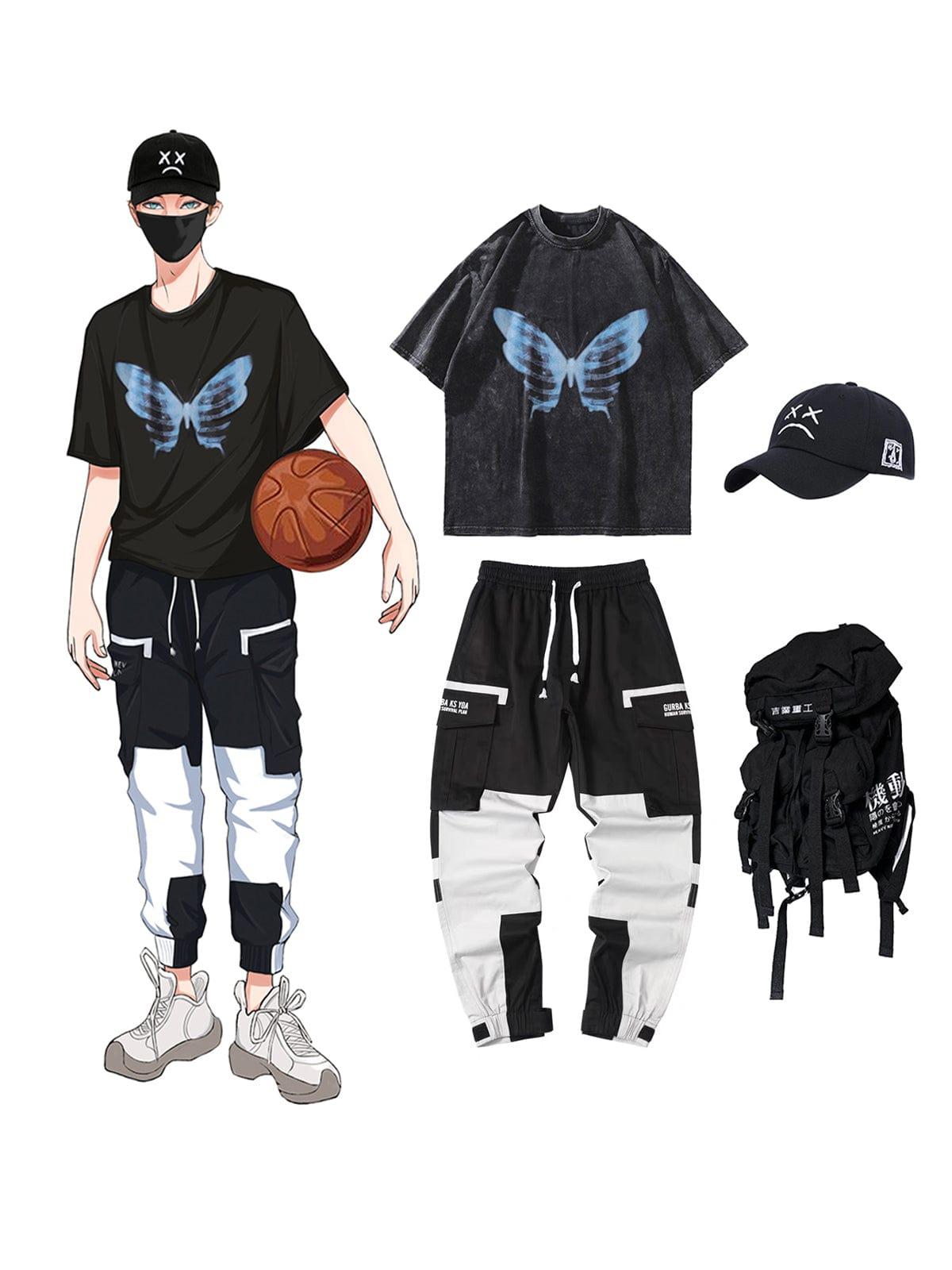 Bone Butterfly Washed Graphic Tee