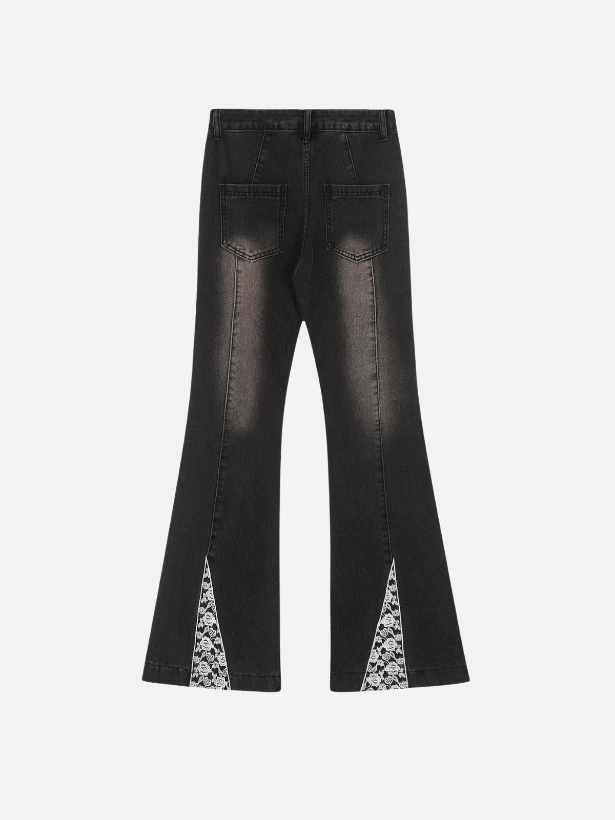 Bow Butterfly Washed Jeans