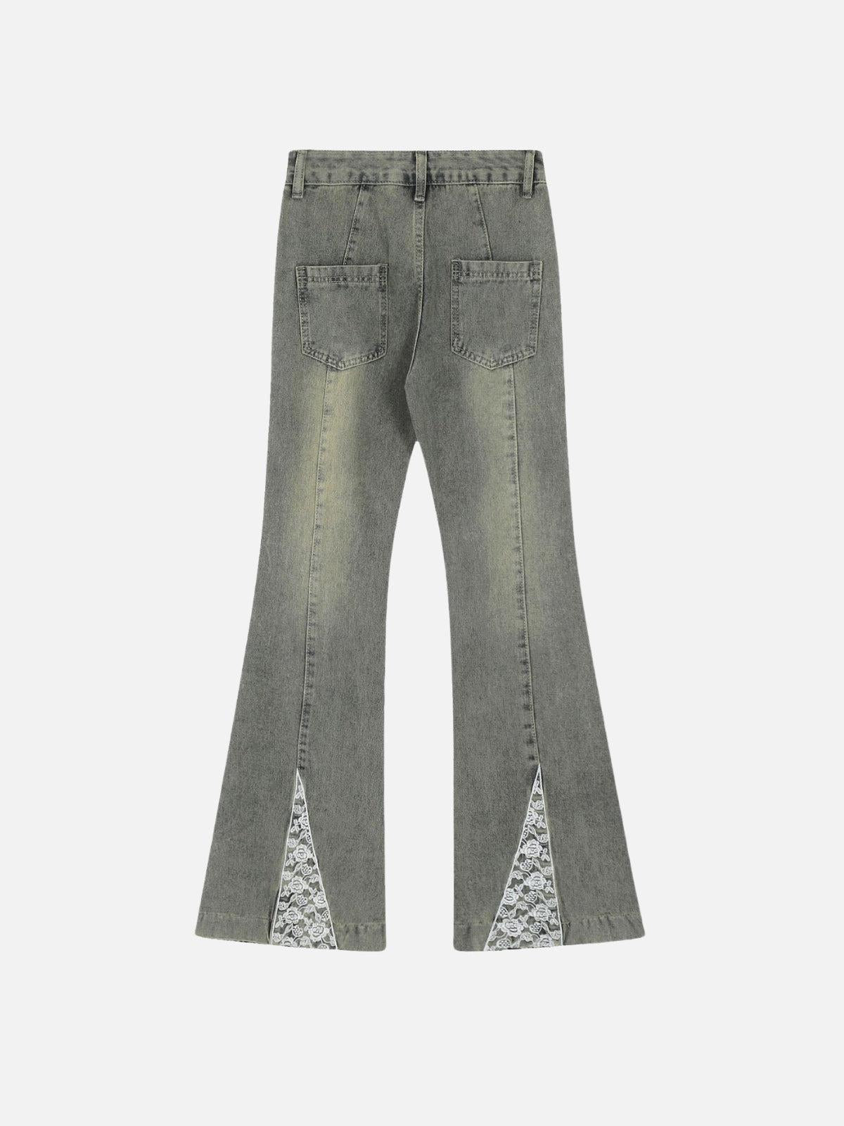 Bow Butterfly Washed Jeans