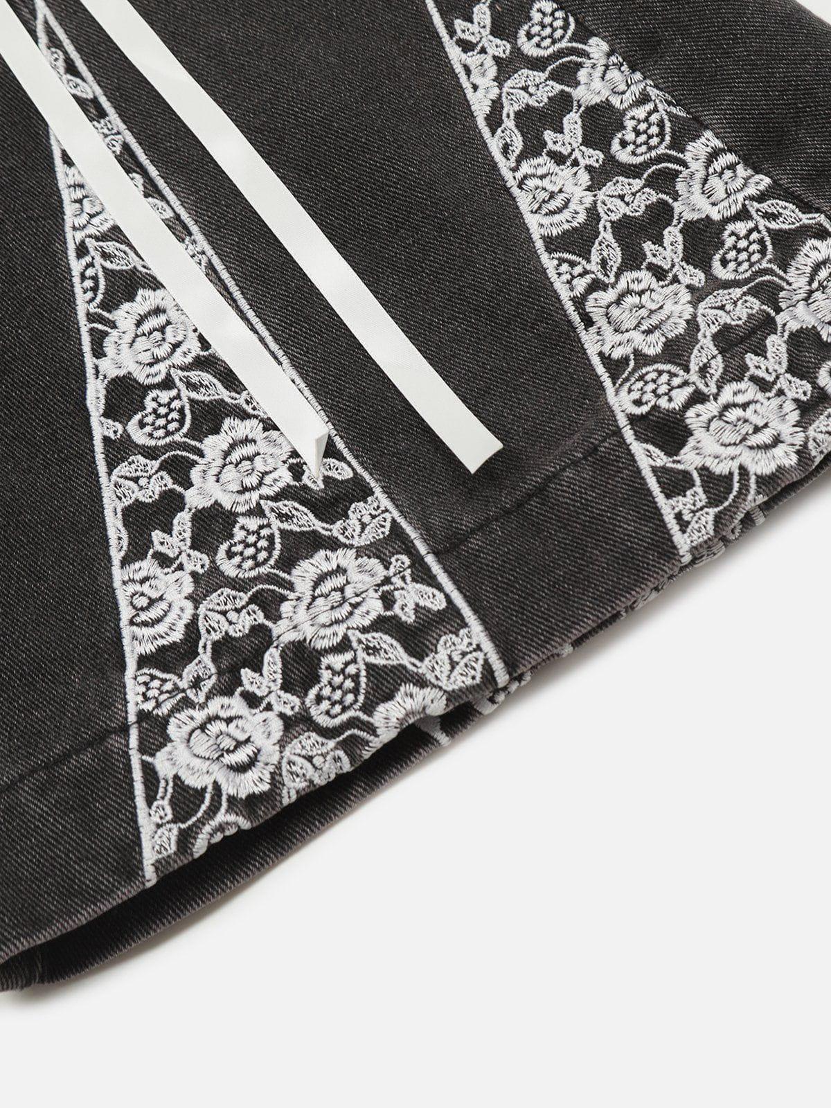 Bow Butterfly Washed Jeans