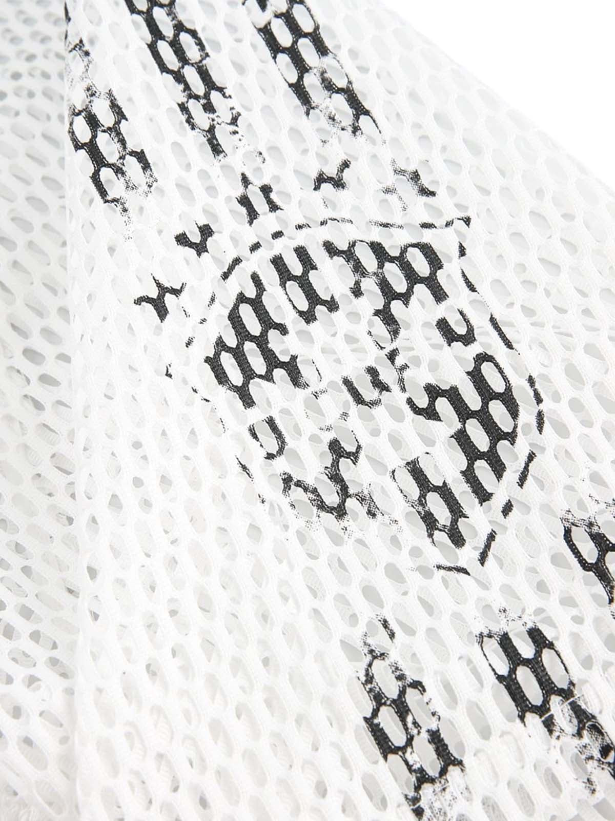 Breathable Mesh Hooded Snake Print Jersey T-Shirt