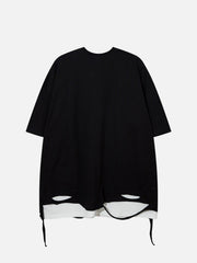 Broken Hole Fake Two Pieces Tee