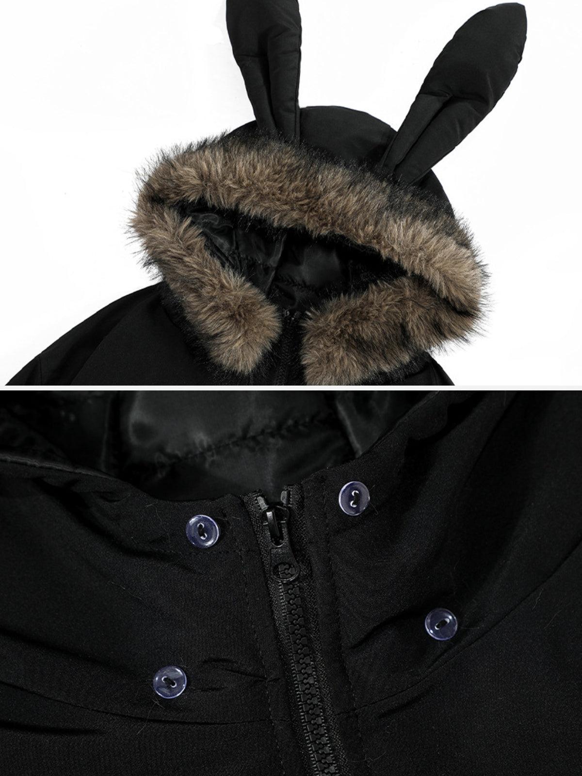 Bunny Ear Hooded Coat