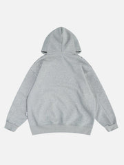 Button Deconstructive Hoodie