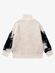 Street Subculture Angel Jacquard Cardigan Sweater