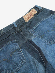 Vintage Patchwork Ripped Barrel Jeans