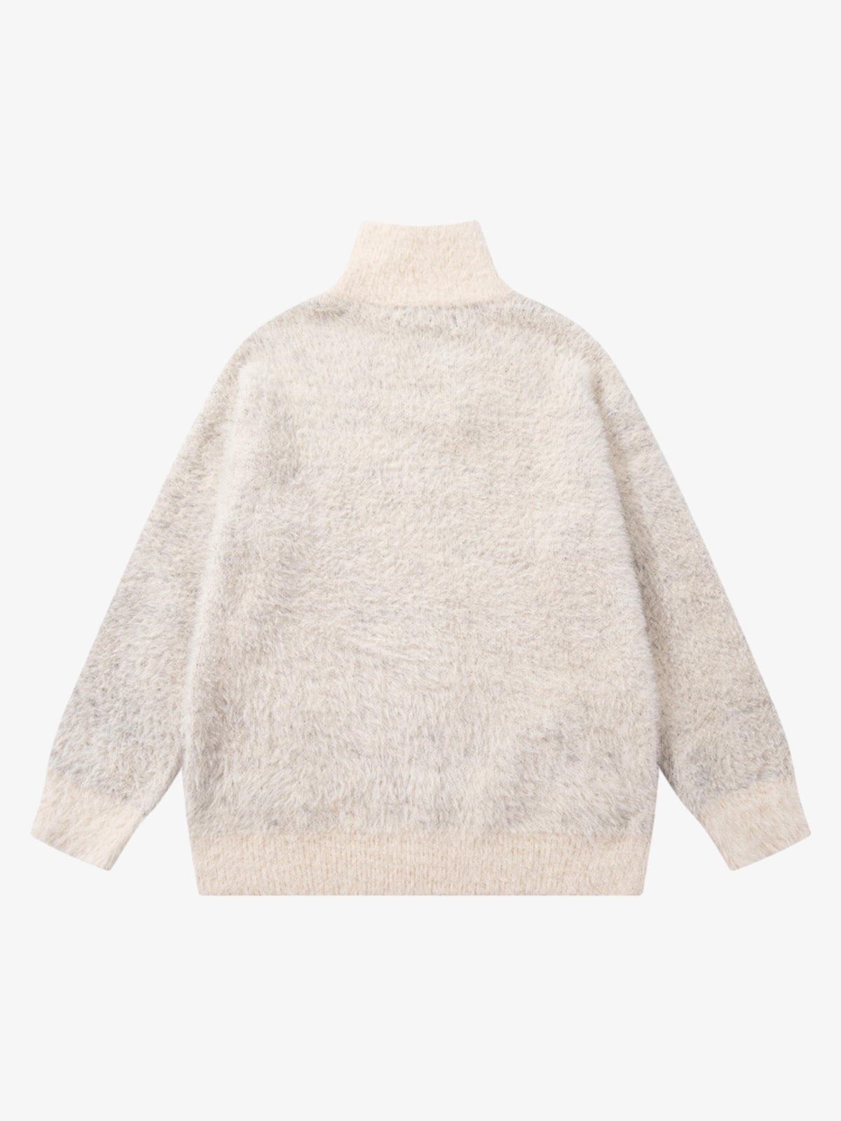 Street Spider And Butterfly Patterns Fluffy Zipper Sweater
