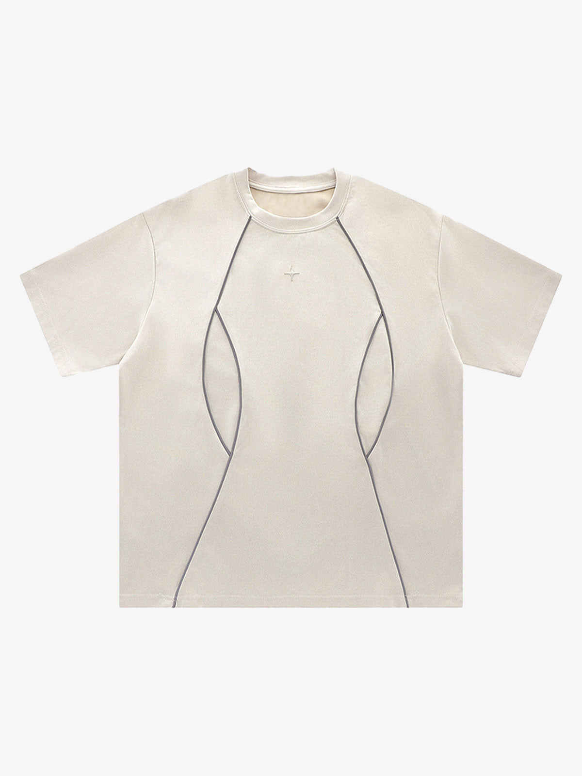 Functional Deconstructed Split Short-Sleeved T-Shirt