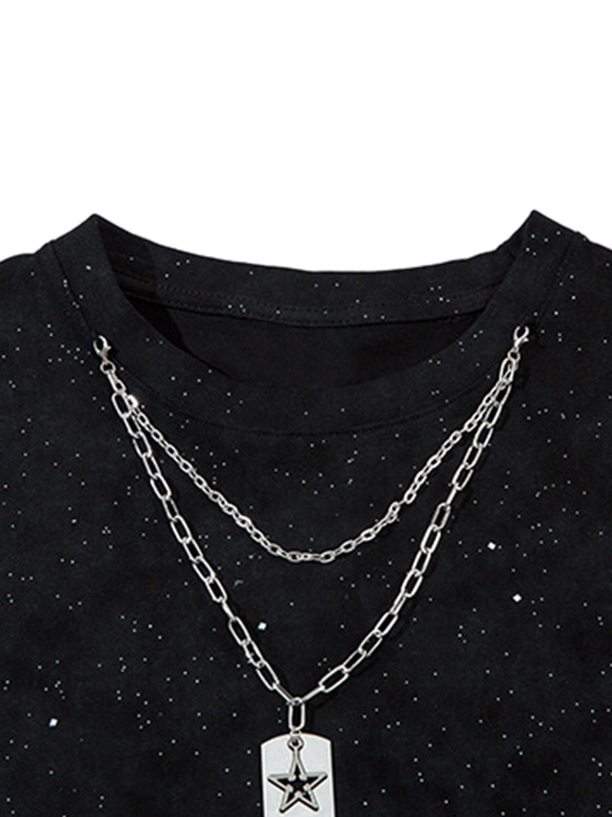 Street Chain Waistcoat Ripped Vest