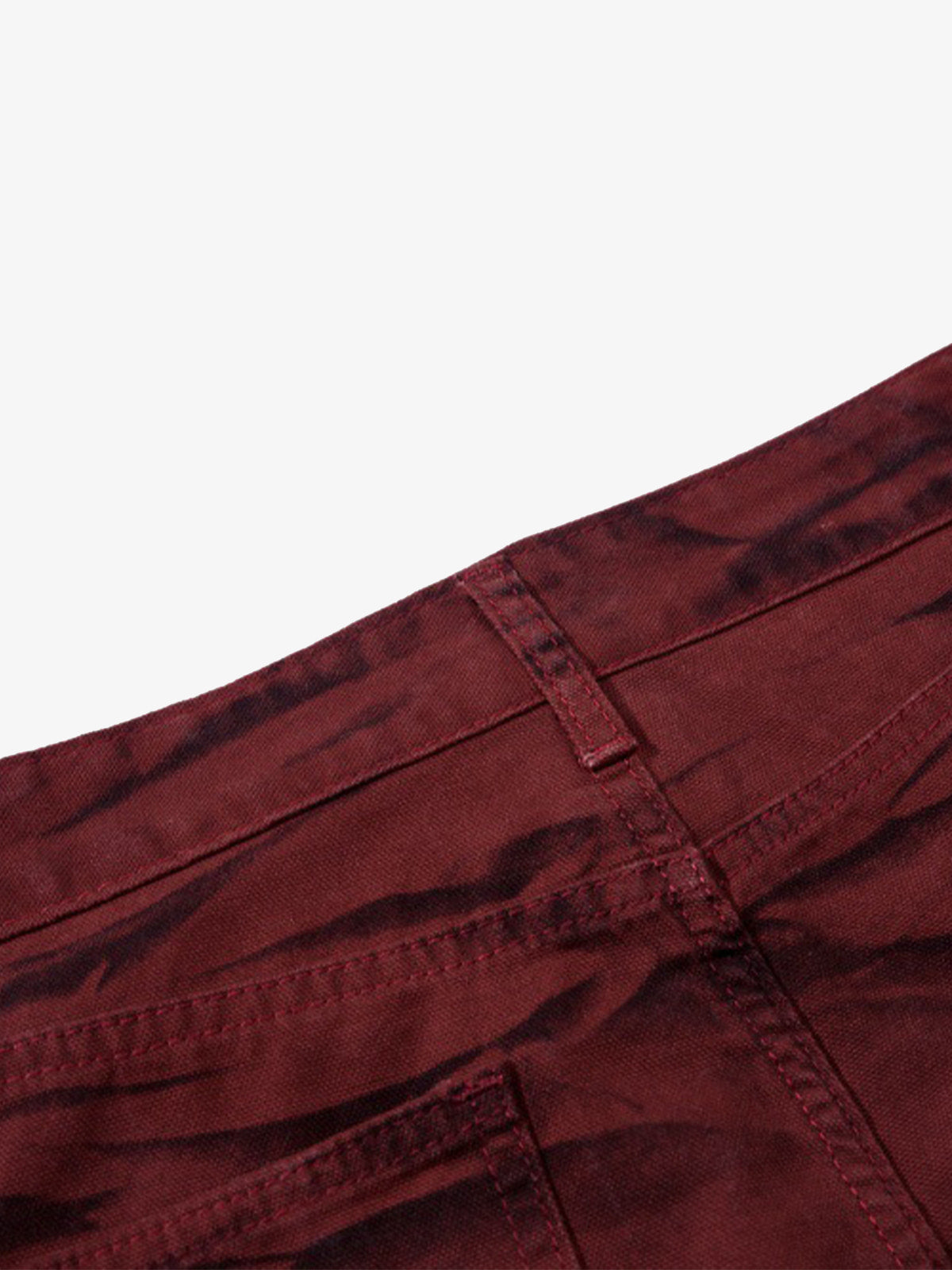 Wasteland Lava Wash Flared Wrinkled Texture Pants