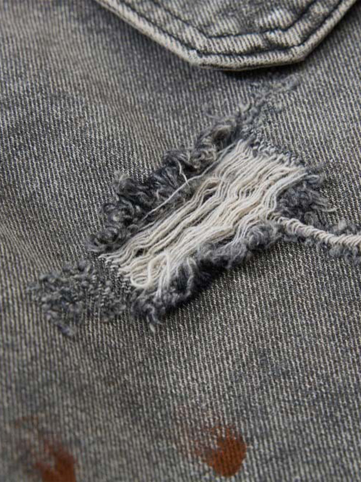 Wasteland Heavy Washed Distressed Tie-Dye Work Jeans