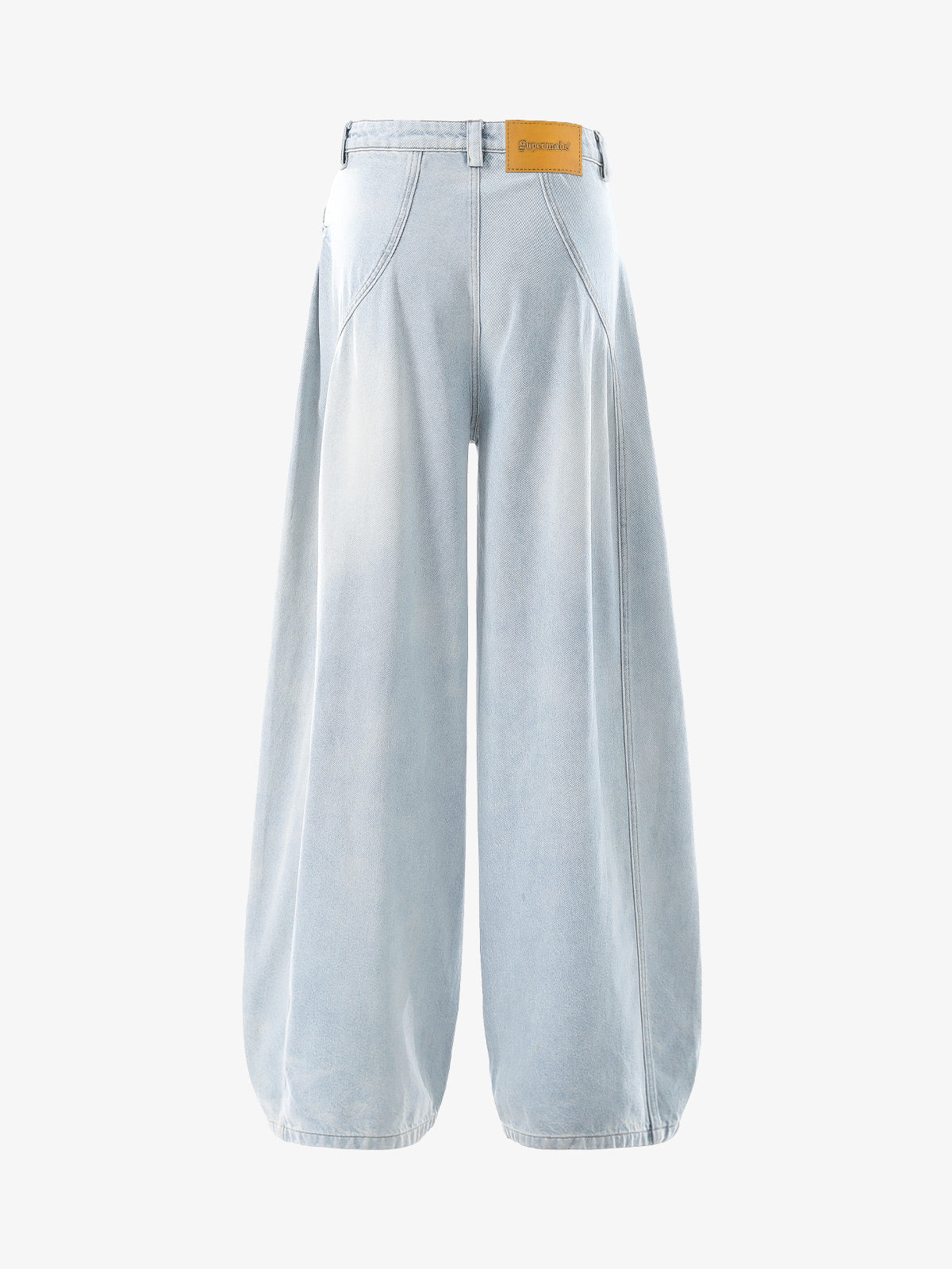 Pleated Panelled Scimitar Jeans