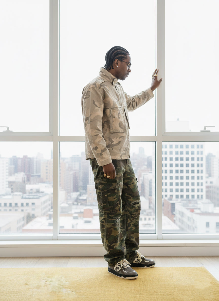 Street Retro Camouflage Military Jacket