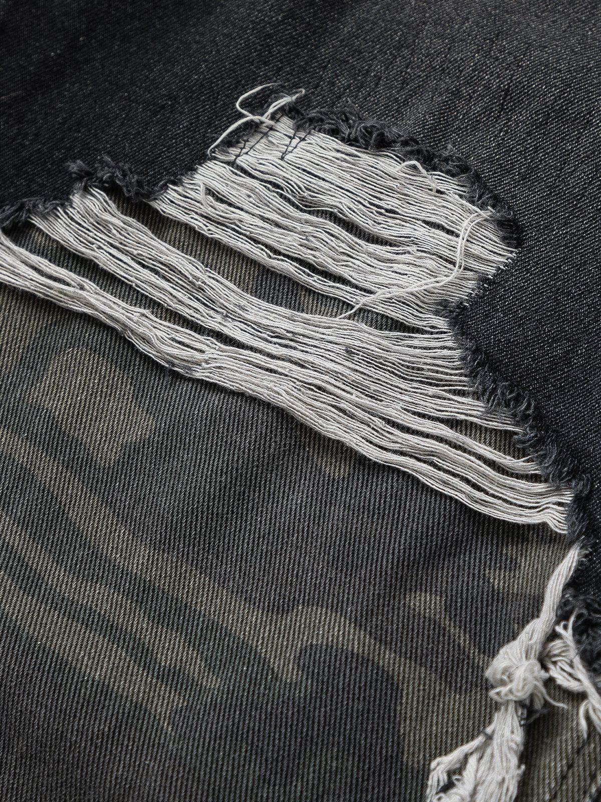 Camouflage Distressed Jeans