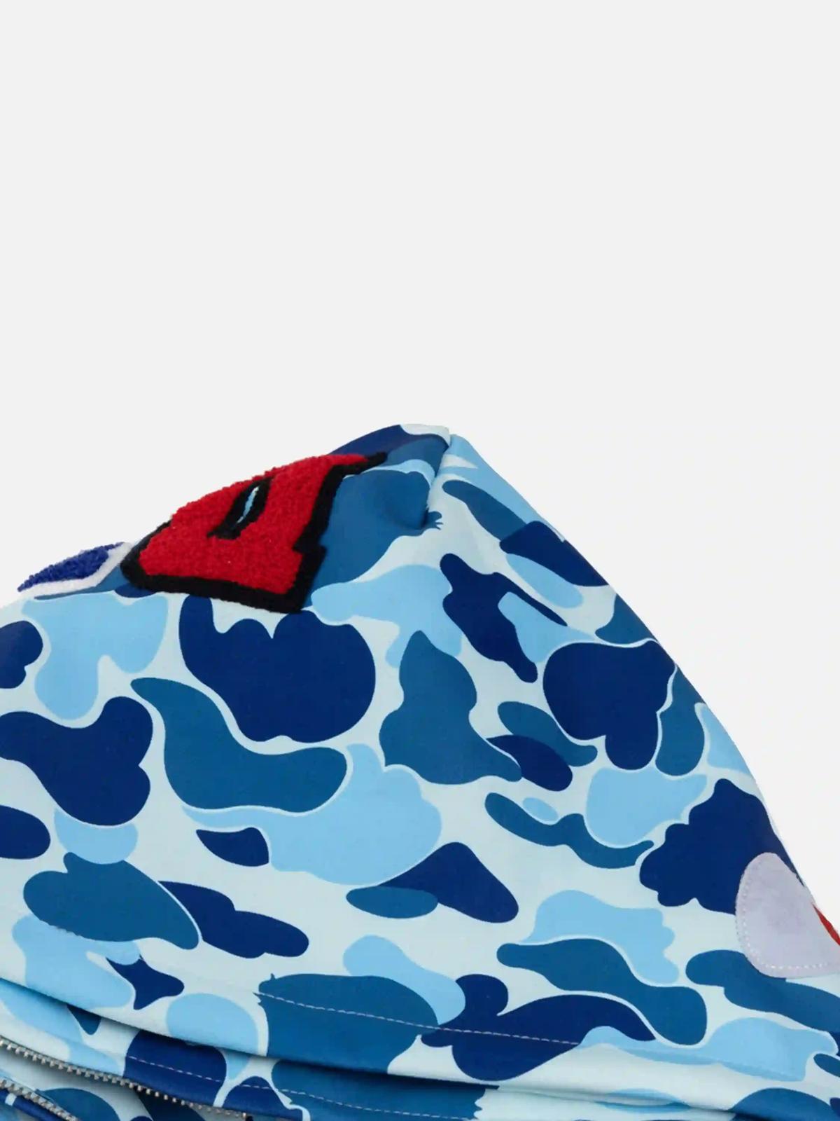 Camouflage Double Cap Design Hoodie
